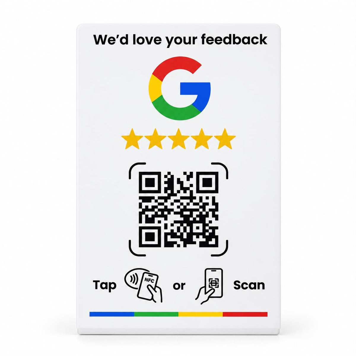 Smart NFC Google Review Stand